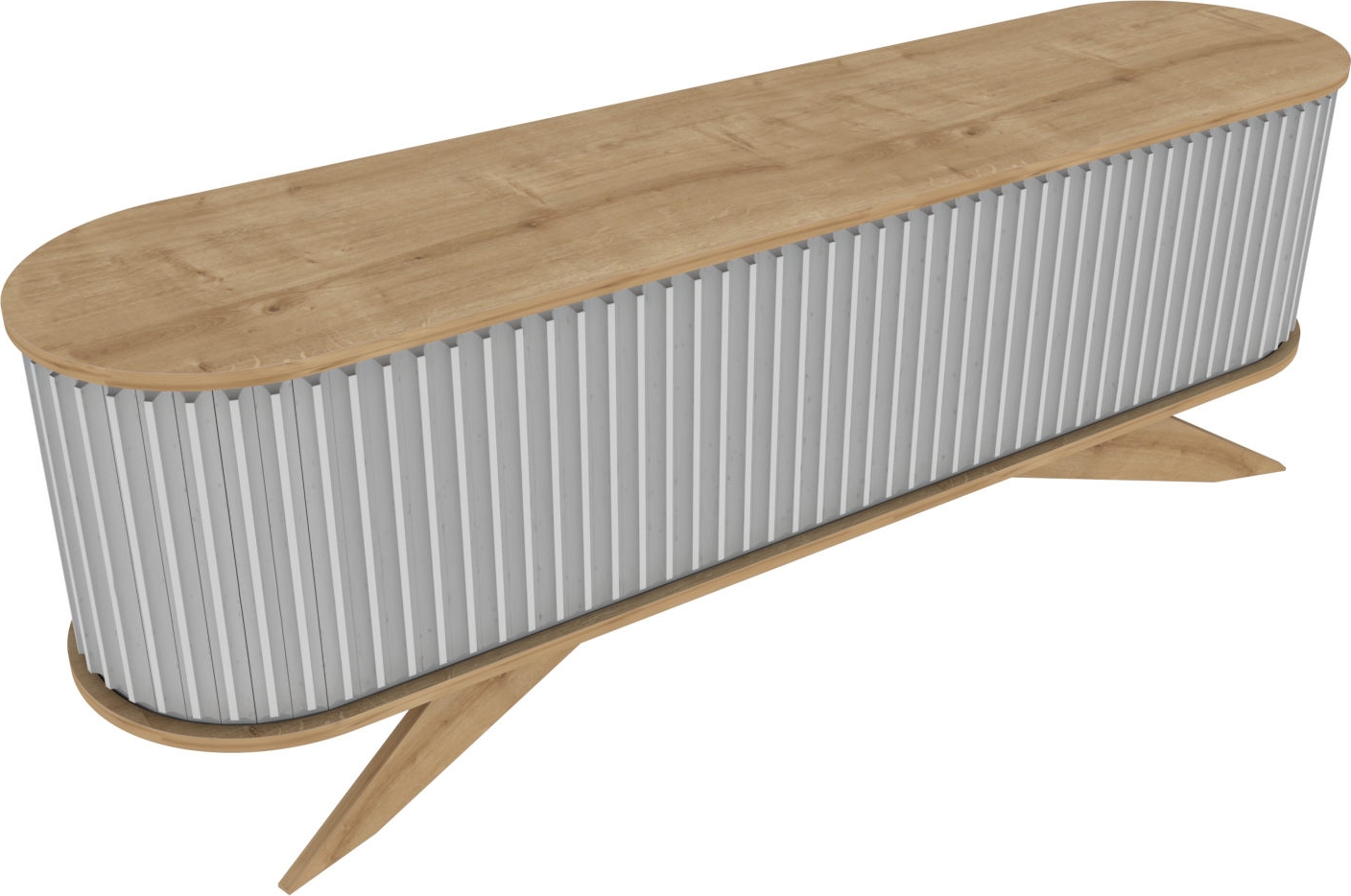 Mediabank Stormy - Saffier eiken/wit Mediabank Stormy - Saffier eiken/wit