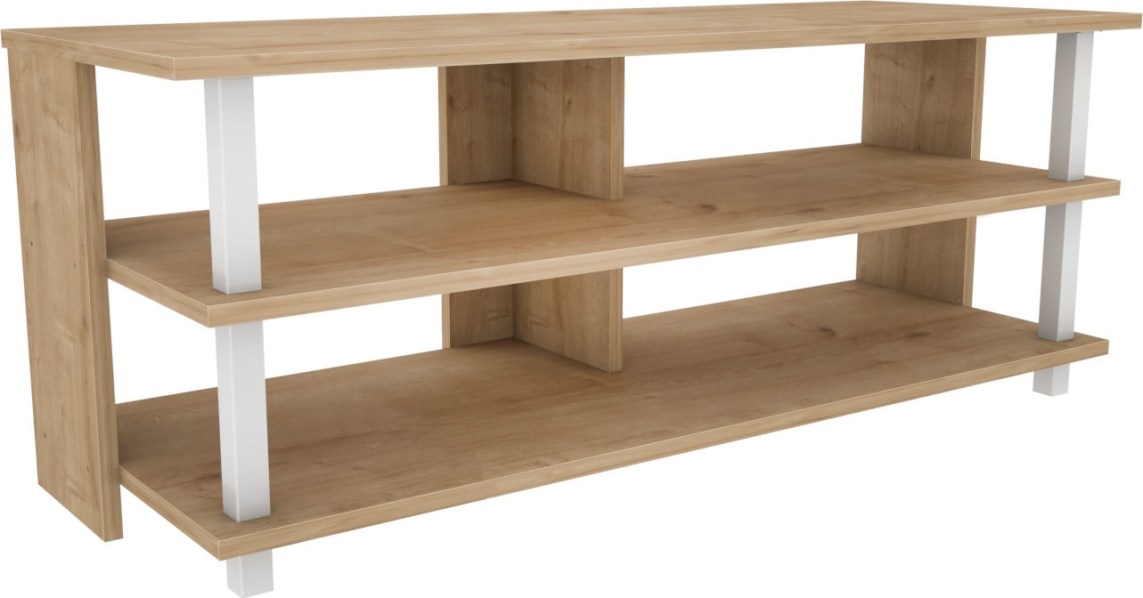 Pueblo mediabank - Wit/eiken