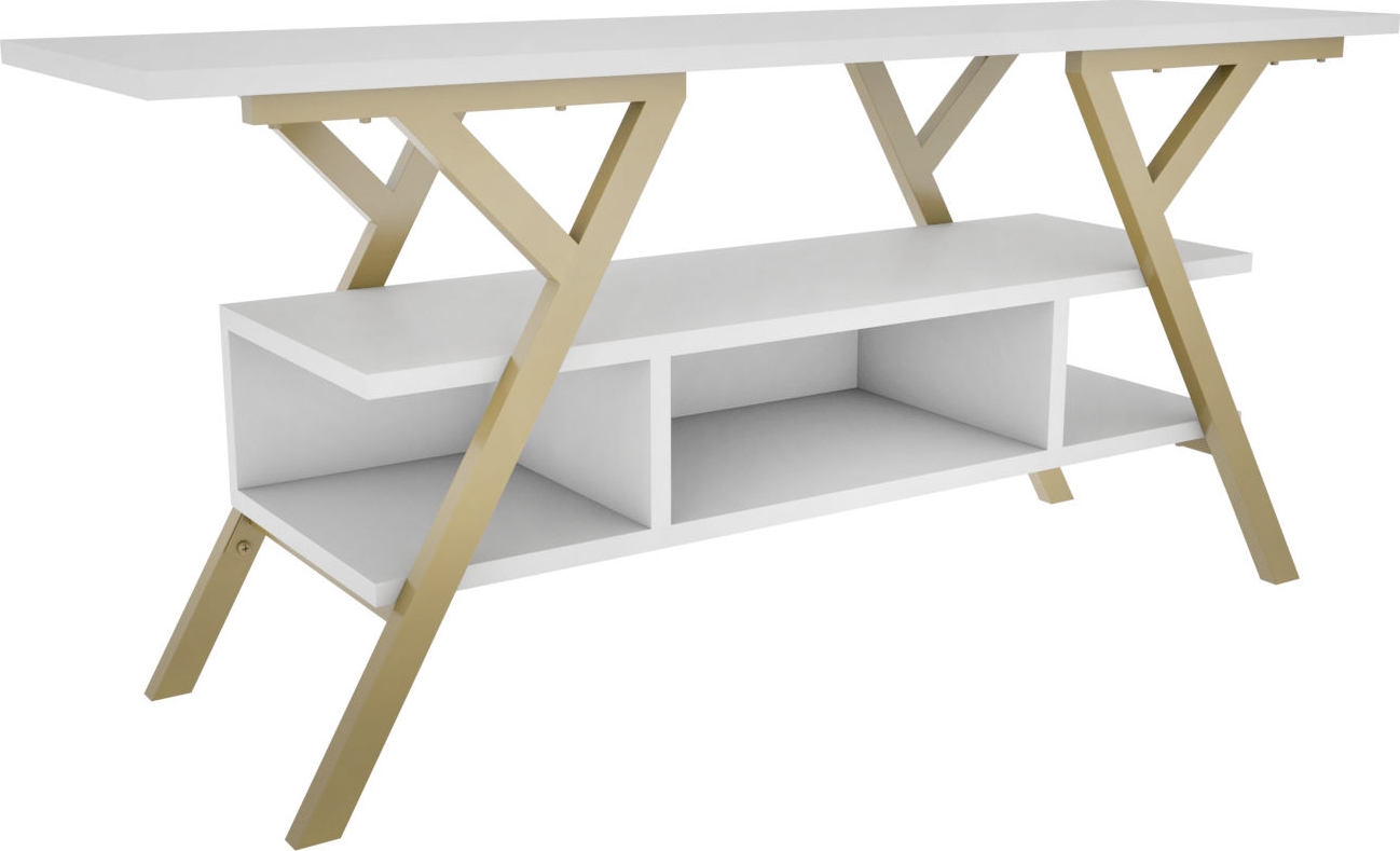 Minerva mediabank - Goud/wit