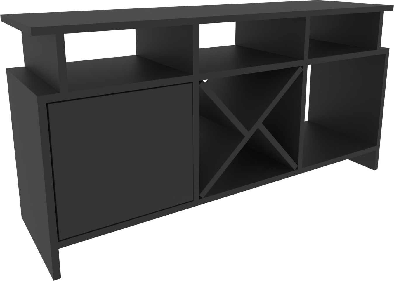 Auburn mediabank - Antraciet Auburn mediabank - Antraciet