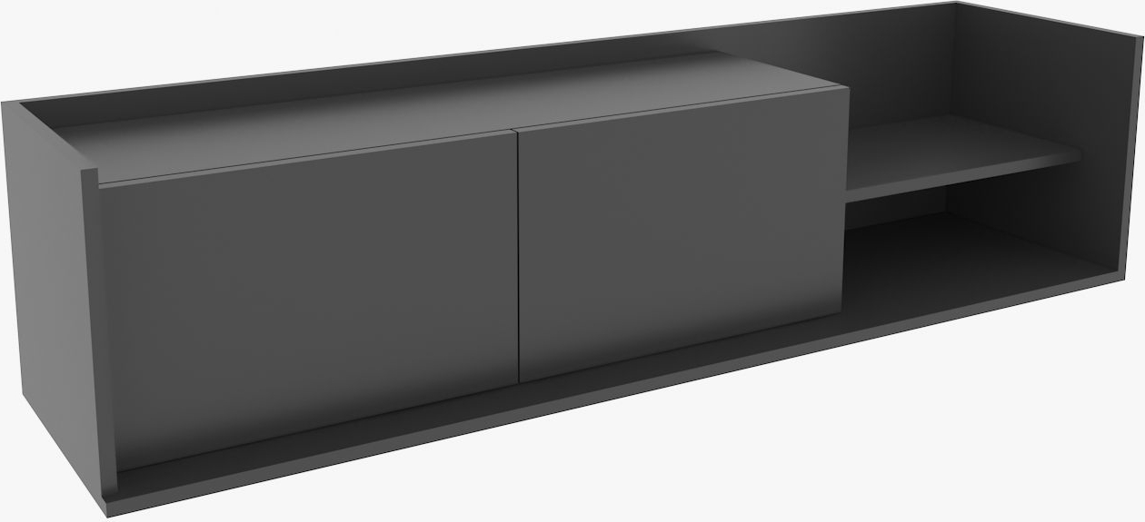 Krog mediabank - Antraciet Krog mediabank - Antraciet