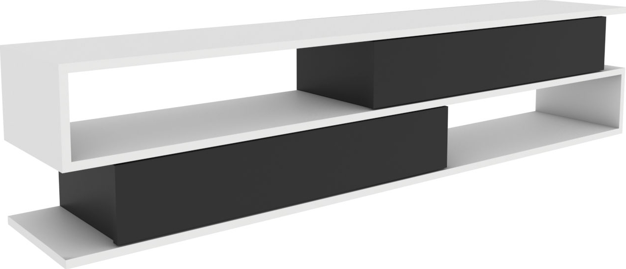 Cortez mediabank - Wit/antraciet Cortez mediabank - Wit/antraciet