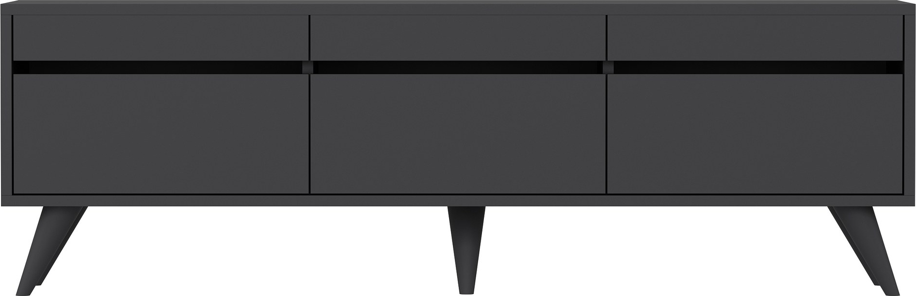 TV-bänk 150 cm bred antracit TV-bänk 150 cm bred antracit