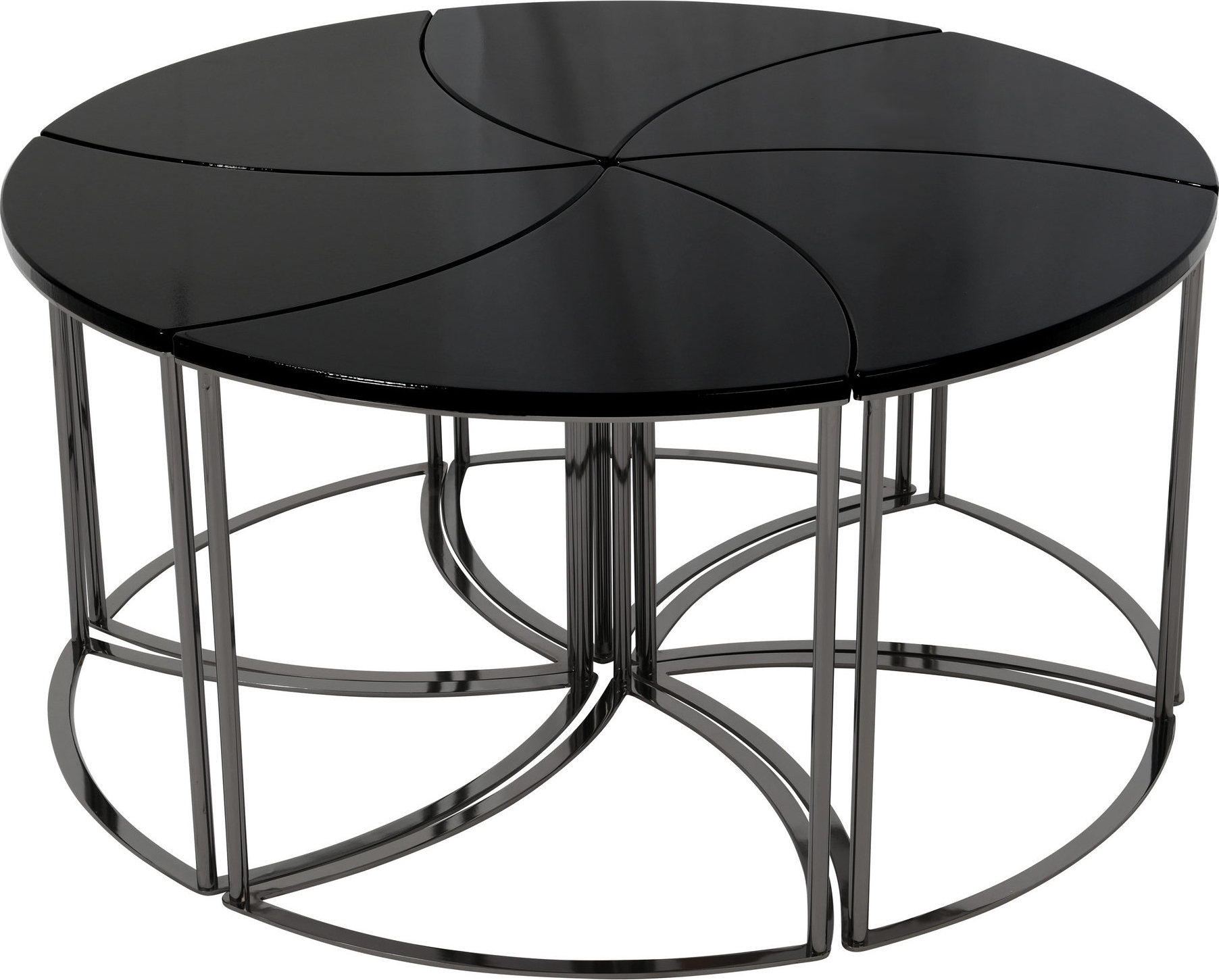 Gyro soffbord set �100 cm - Svart