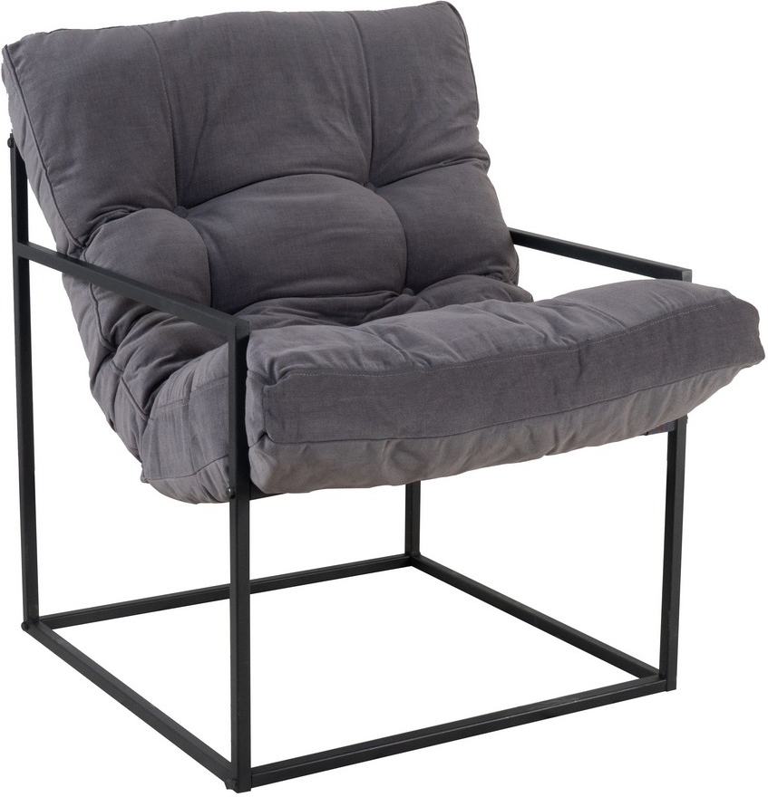 Mono fauteuil - Zwart/grijs