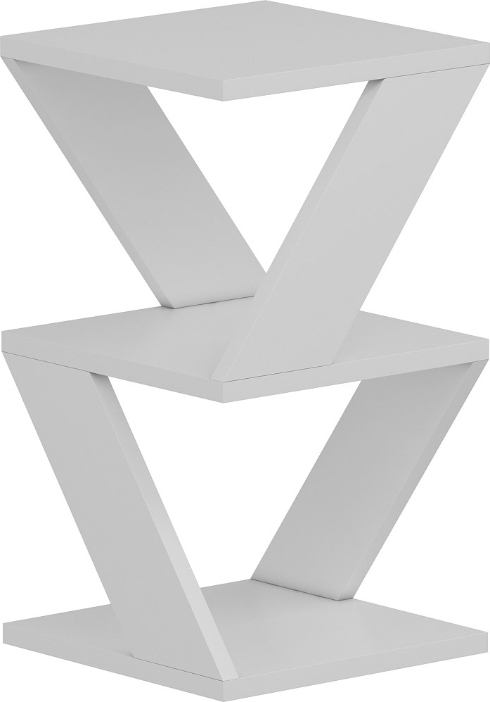 Albeni sidobord 30 x 30 cm - Vit