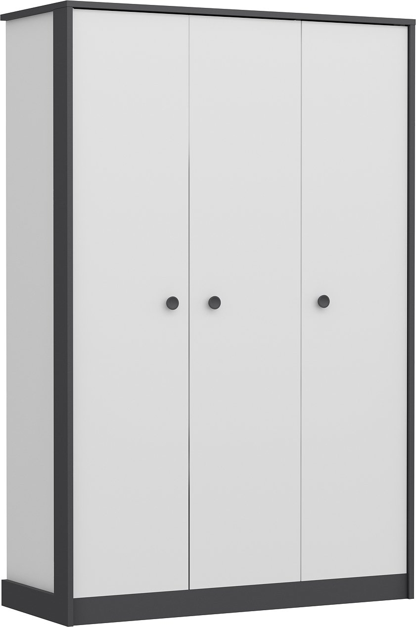 Life garderob - Antracit/vit