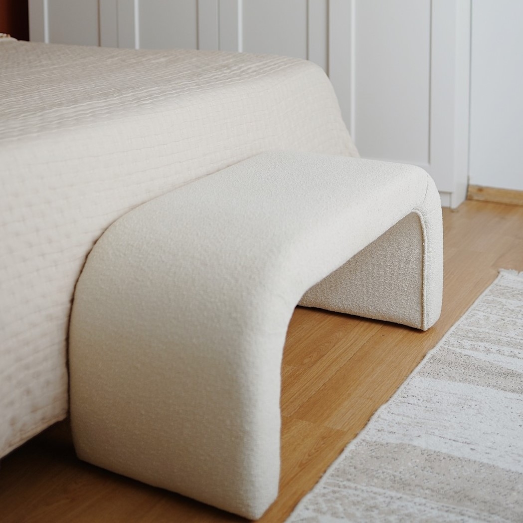 Nu sittb�nk - Vit teddy