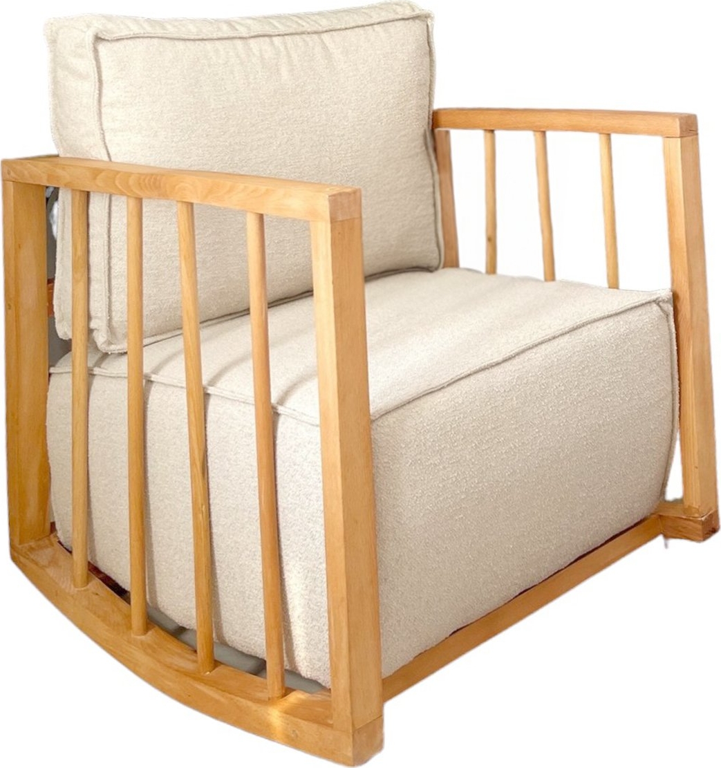 Sallanan fauteuil - Wit