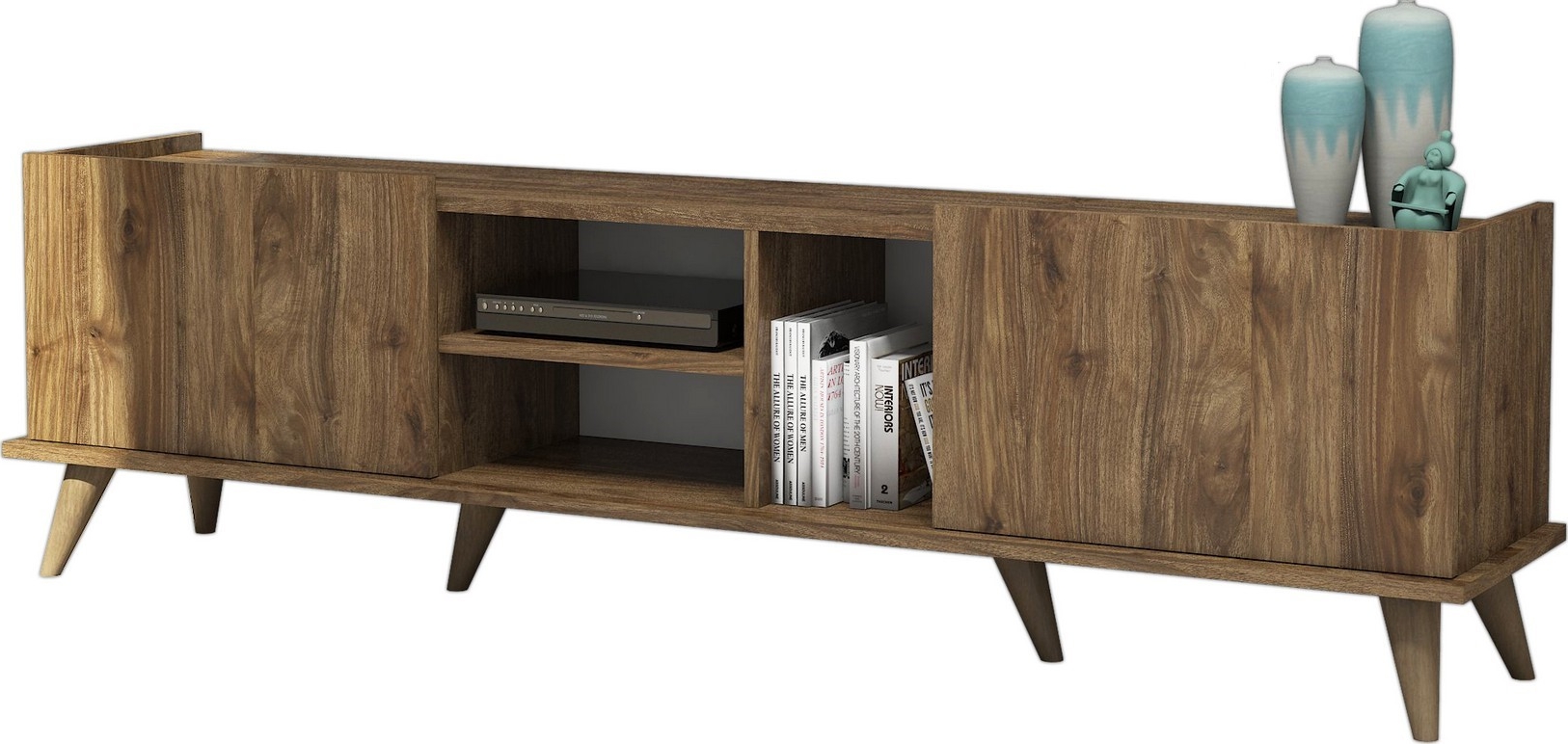 Elegante tv-standaard - Walnoot Elegante tv-standaard - Walnoot