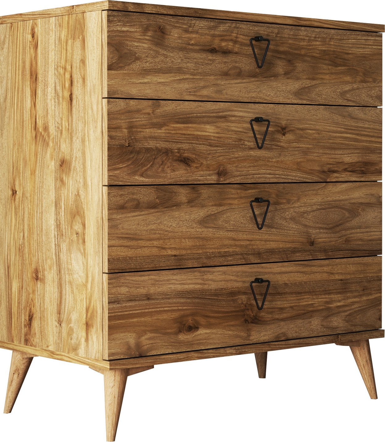 Versal ladekast - Walnoot