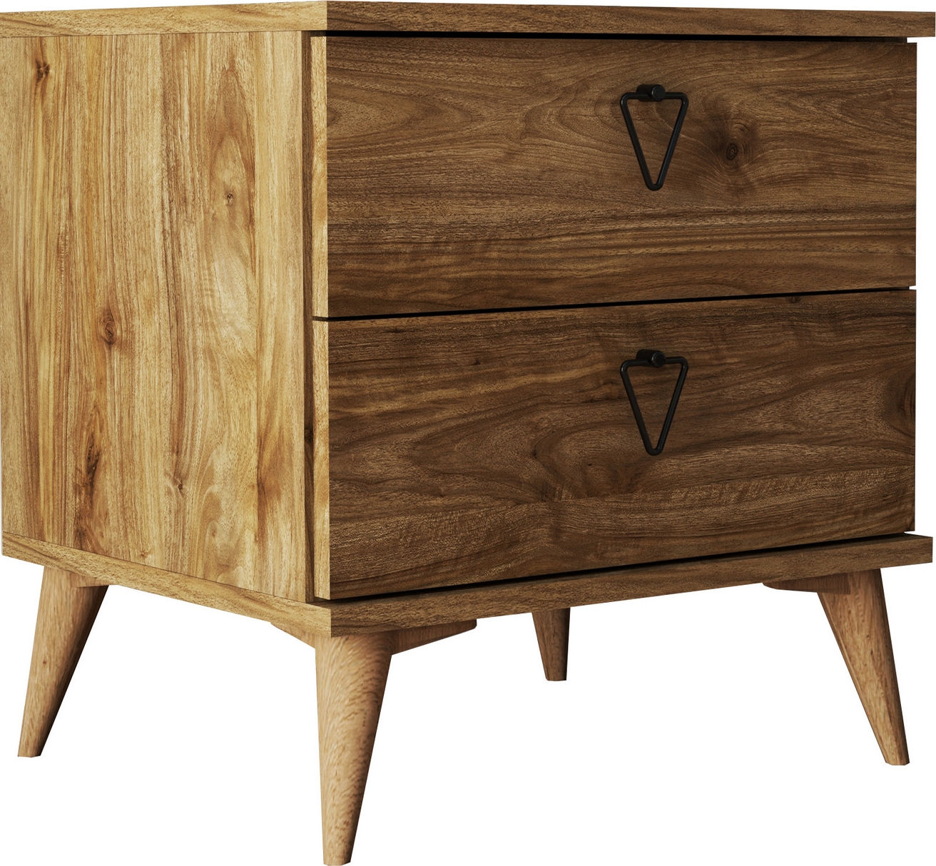 Versal nachtkastje - Walnoot