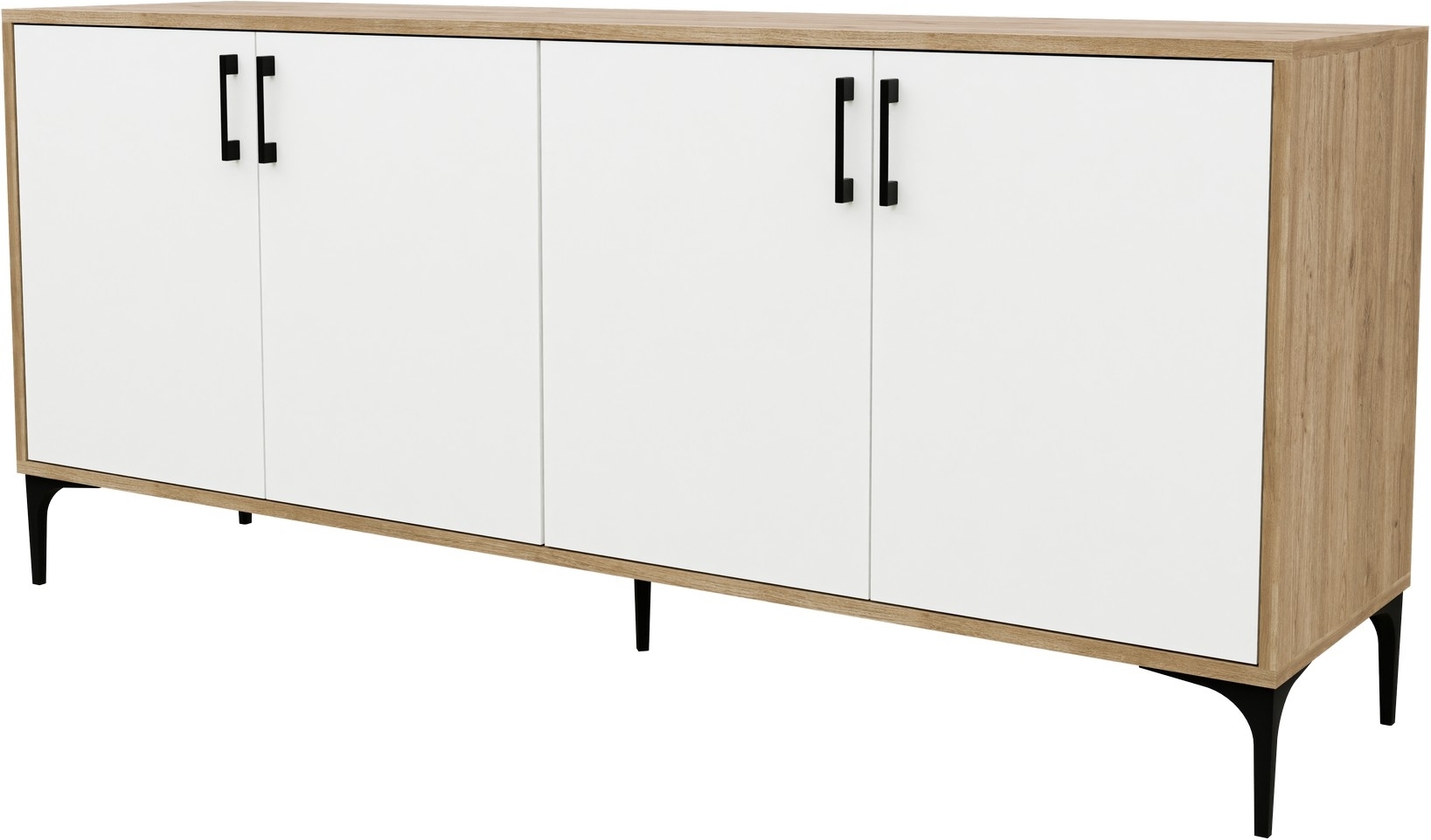 Ares dressoir - Eiken/wit Ares dressoir - Eiken/wit