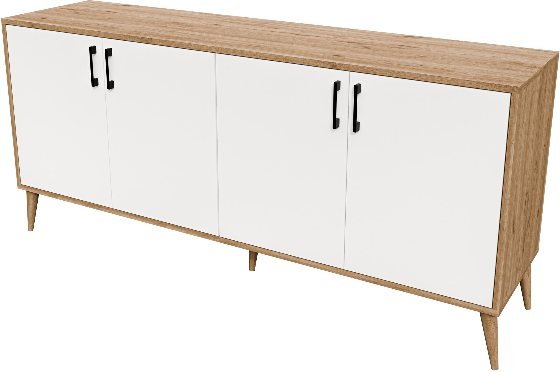 Hera dressoir - Eiken/wit Hera dressoir - Eiken/wit
