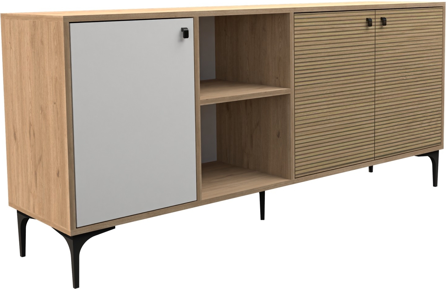Vision dressoir - Eiken/wit Vision dressoir - Eiken/wit