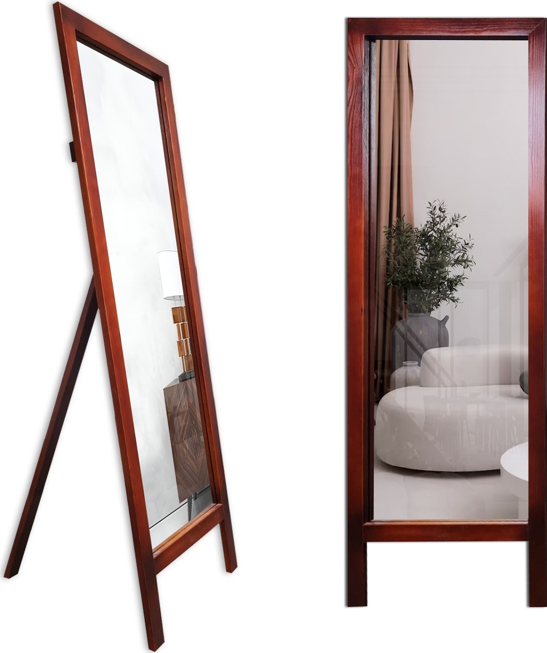 Cheval vloerspiegel 45 x 145 cm - Kaneel