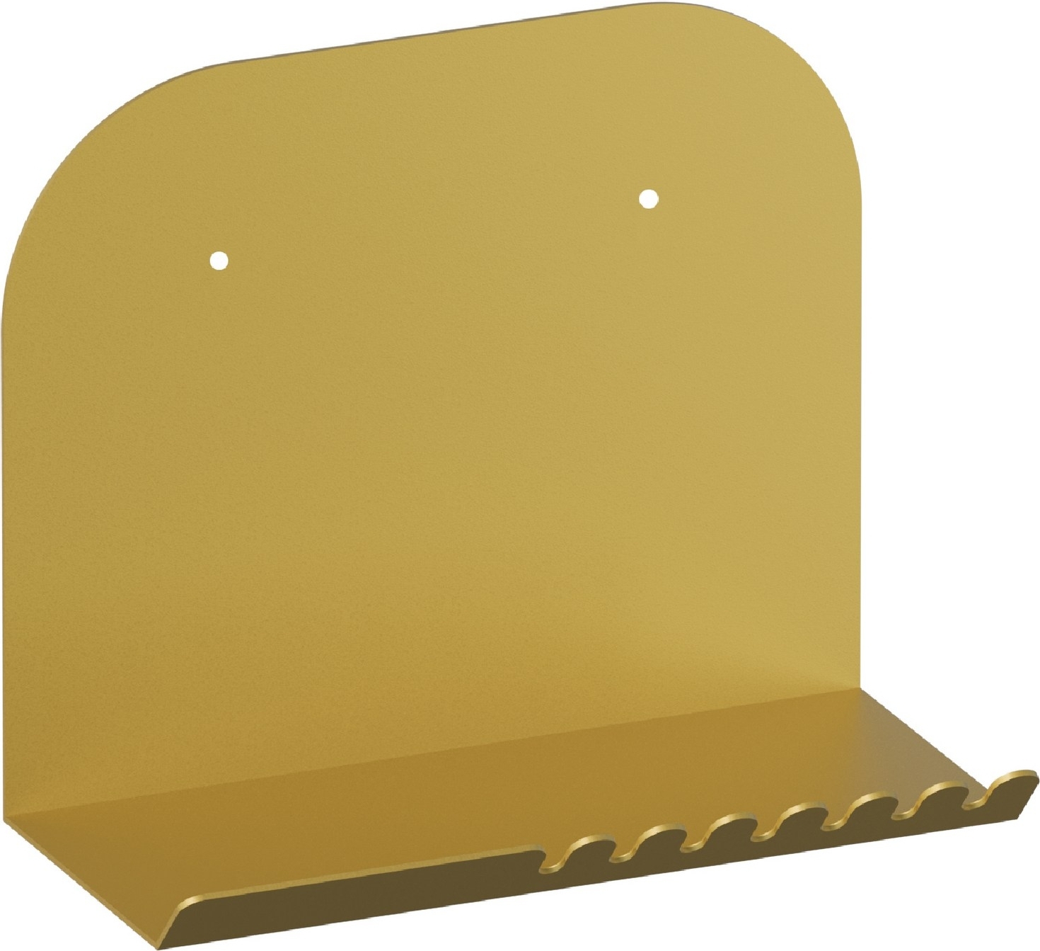 Korte wandplank - Goud