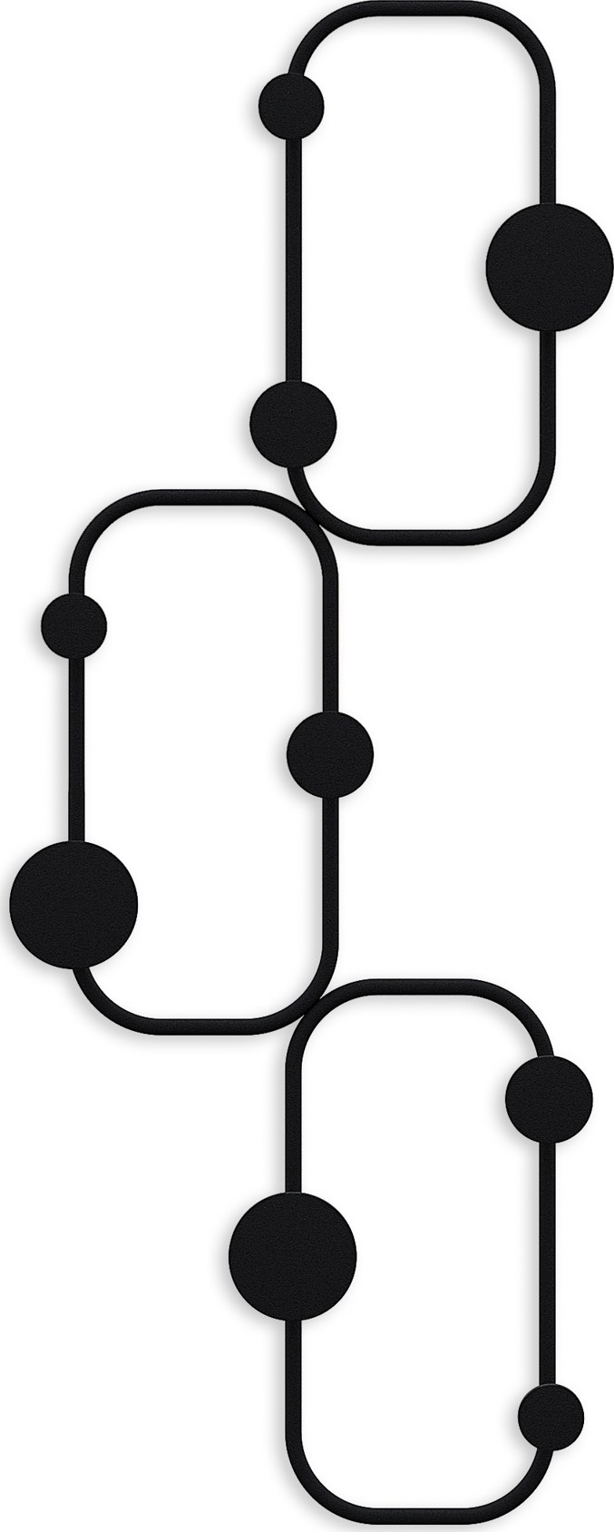 Lizzard kl�dh�ngare - Svart