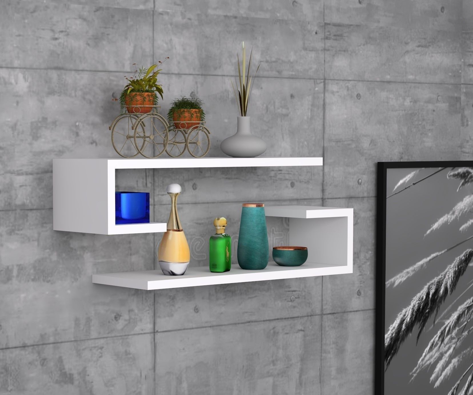 Eldo wandplank - Wit