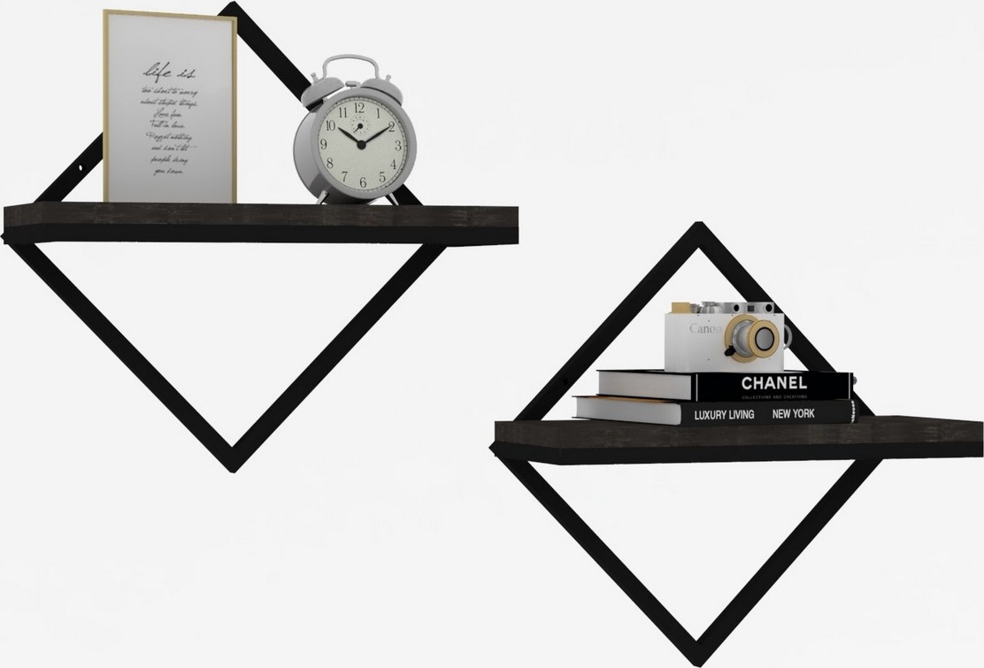 Sezo wandplank Antraciet