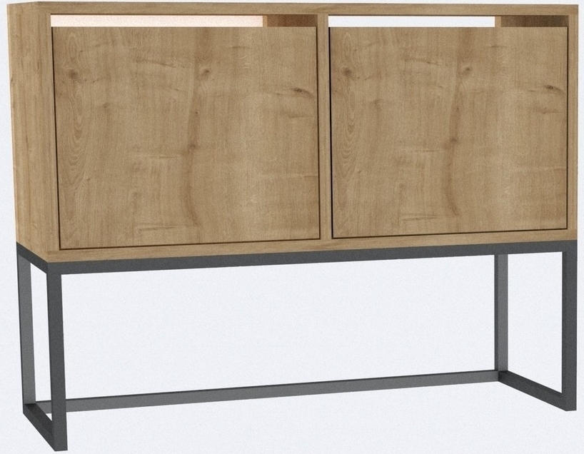 Zermat consoletafel 90 x 34 cm - Saffier eik