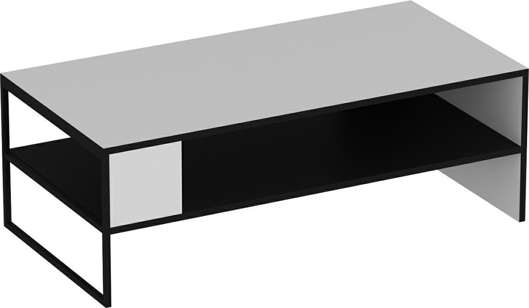 Concord salontafel 120 x 60 cm - Wit/zwart Concord salontafel 120 x 60 cm - Wit/zwart
