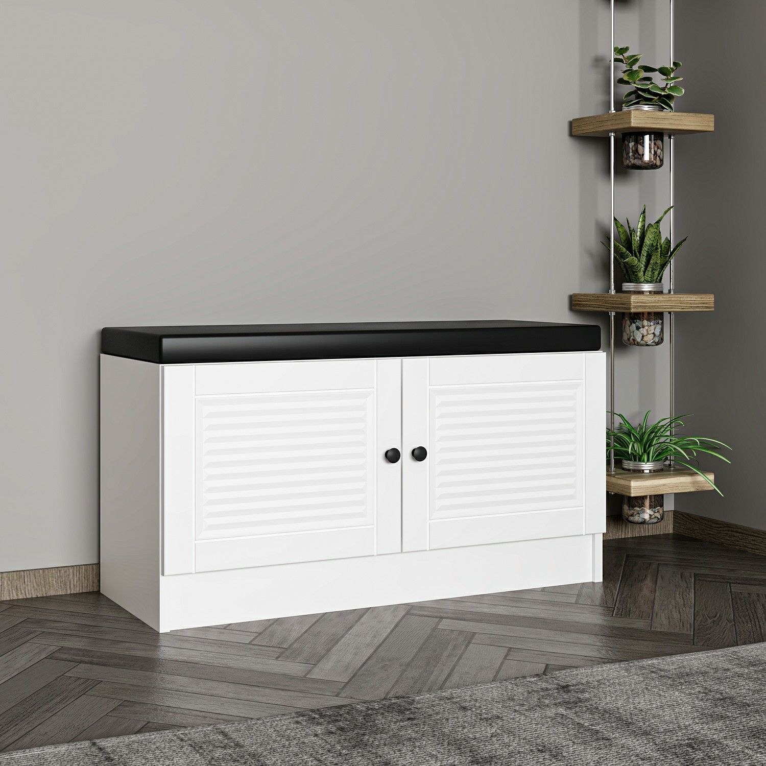 Larett halbank - Wit