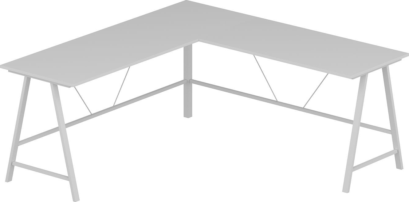 Team h�rnskrivbord 180 x 60 cm - Vit