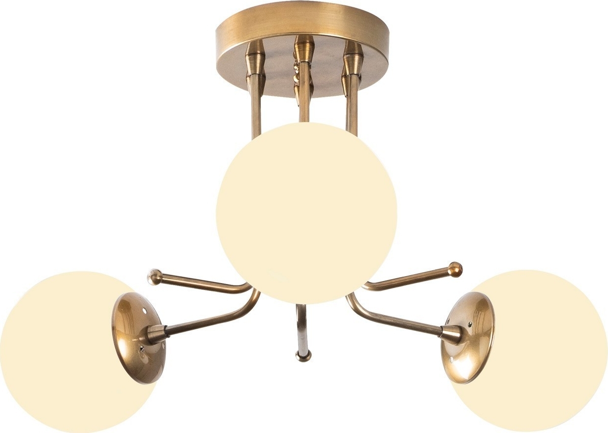 Daisy plafondlamp 146-AV3 - Goud/wit