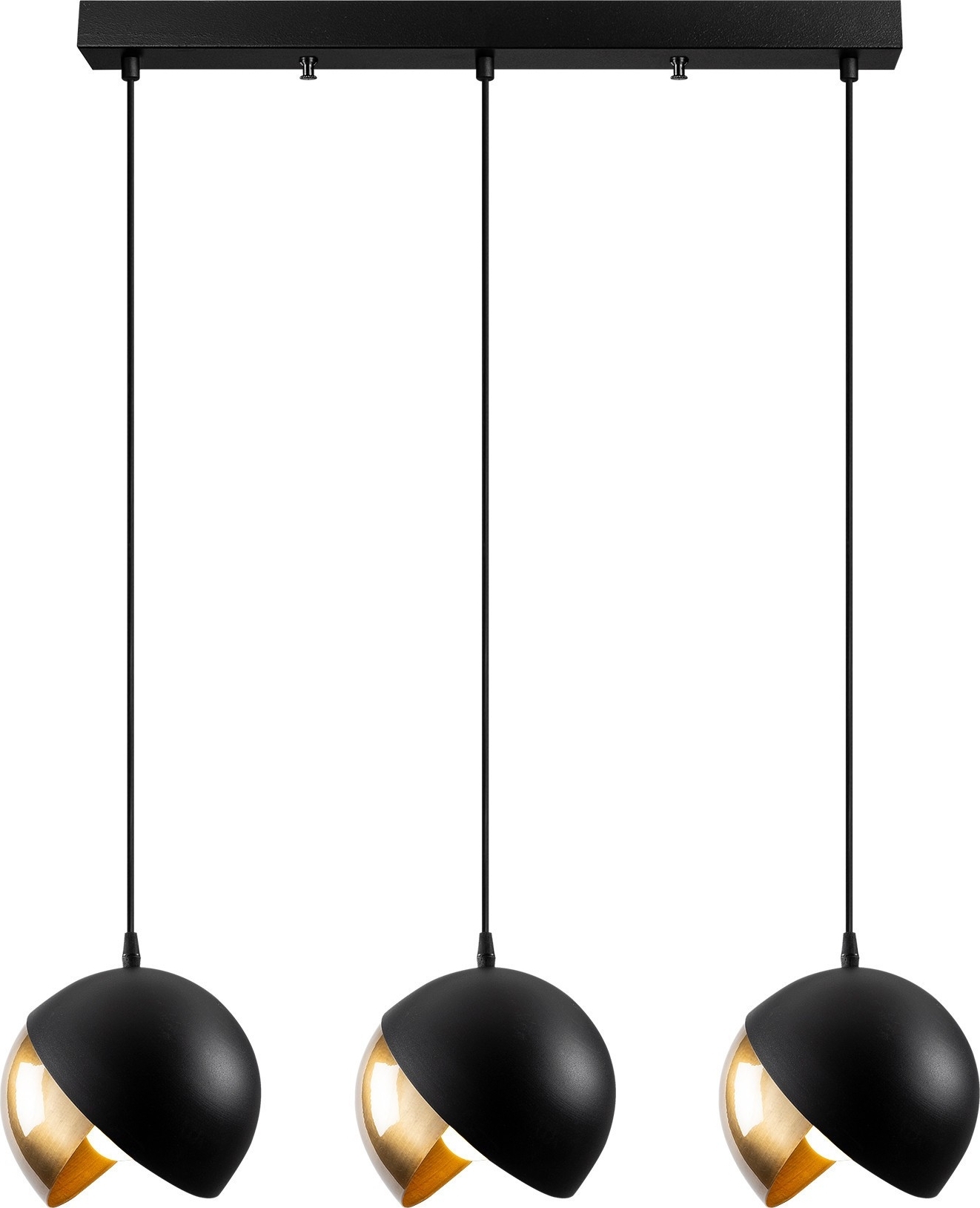 Berkeley plafondlamp 252-S1 - Zwart/goud