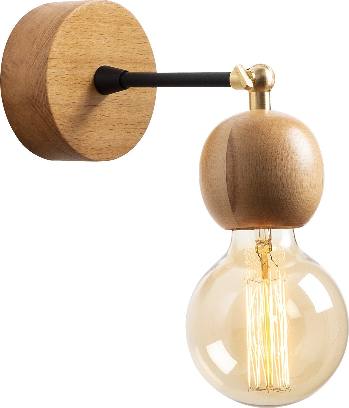 Kapris wandlamp N-822 - Hout Kapris wandlamp N-822 - Hout