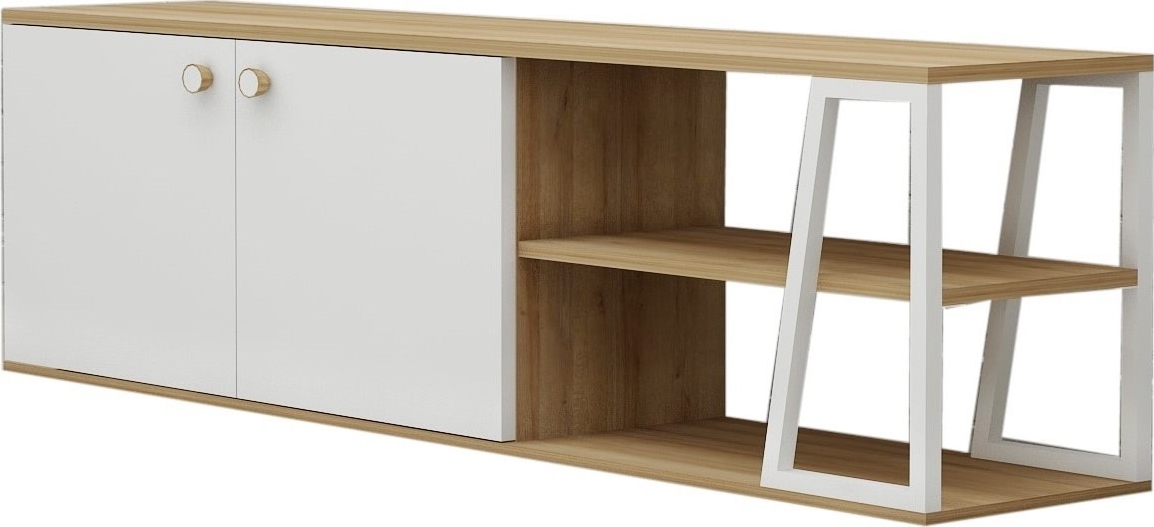 Larina TV-b�nk - Vit/ek