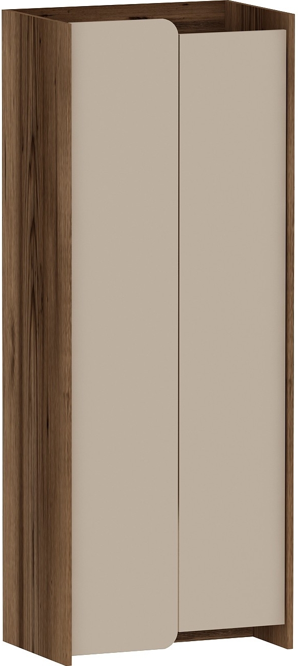 Suave garderob - Ljus valnöt/beige Suave garderob - Ljus valnöt/beige