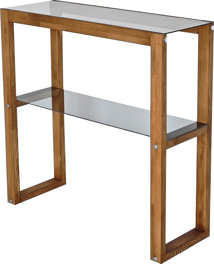 Via reli�ftafel 85 x 31 cm - Walnoot