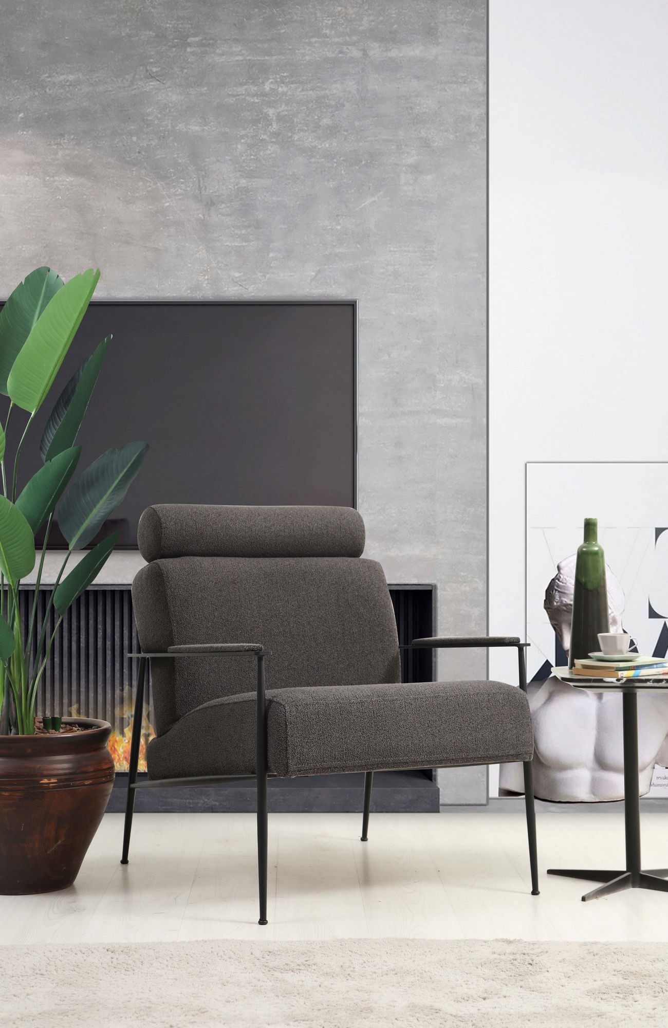 F�t�lj antracit modern design