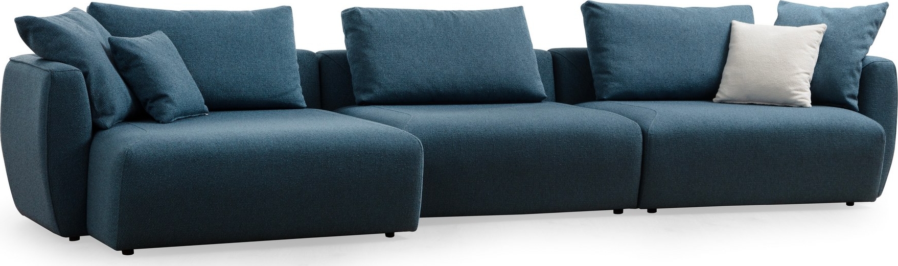 Maya divan bank 365 cm - Blauw