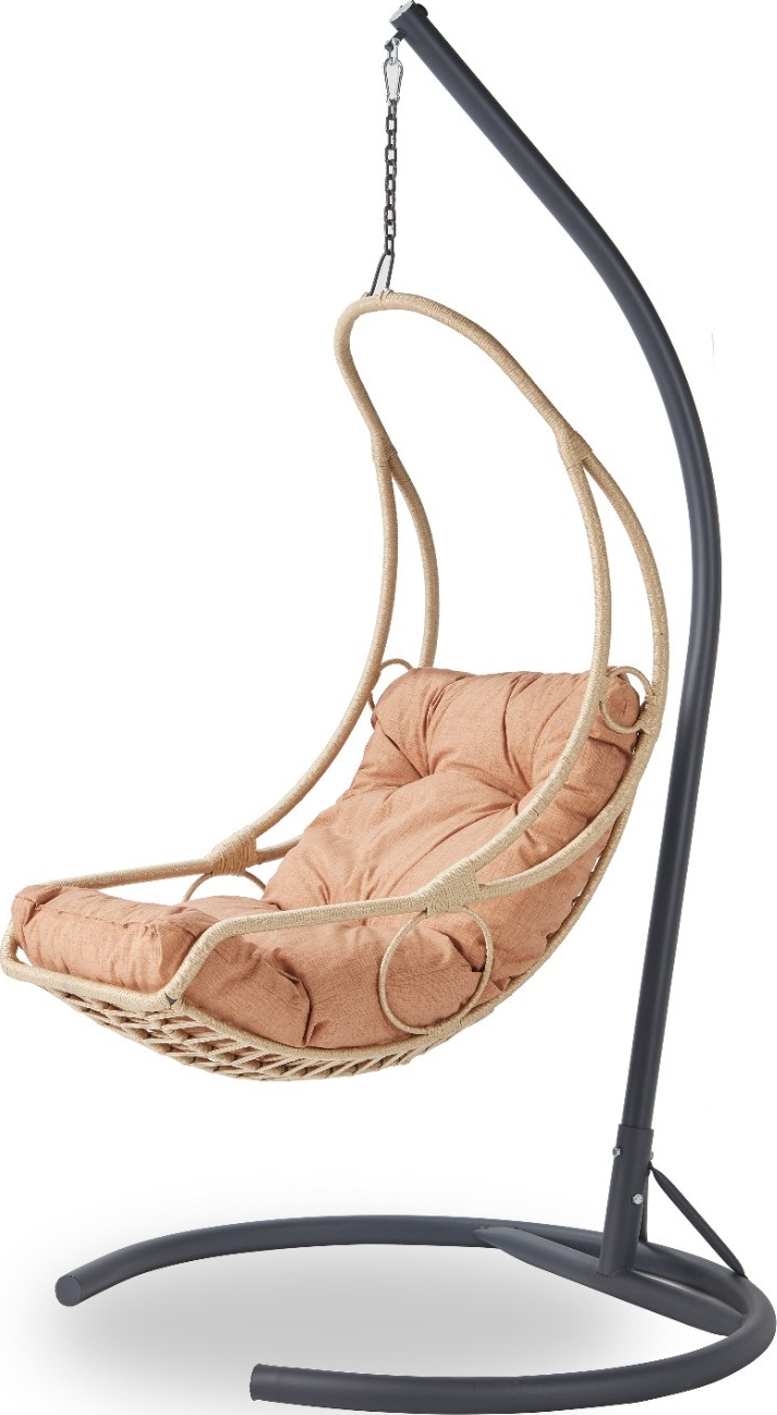 Floria hängstol - Beige/svart + Rengöring för möbler Floria hängstol - Beige/svart + Rengöring för möbler