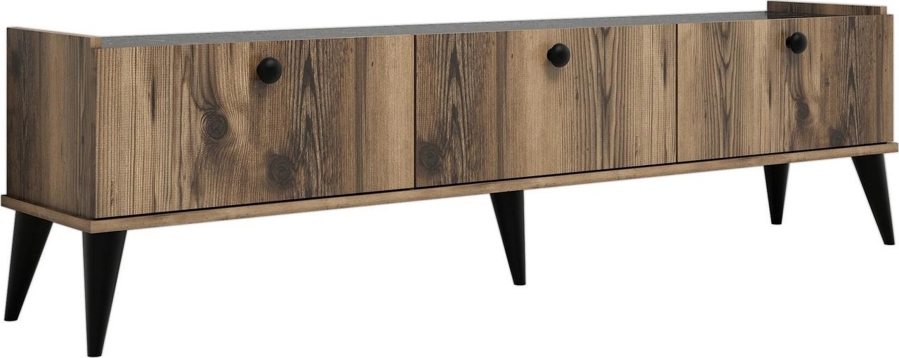 Lidya TV-meubel - Walnoot/marmer