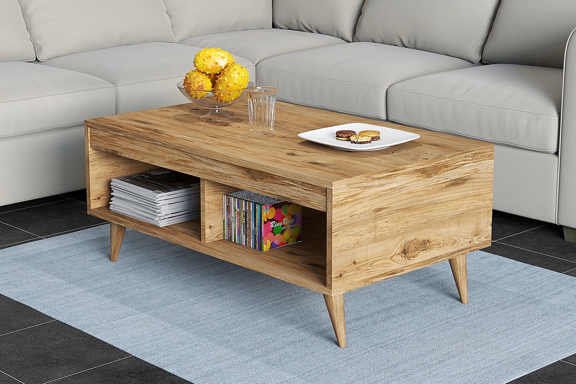 Meyli salontafel 90 x 45 cm - Grenen