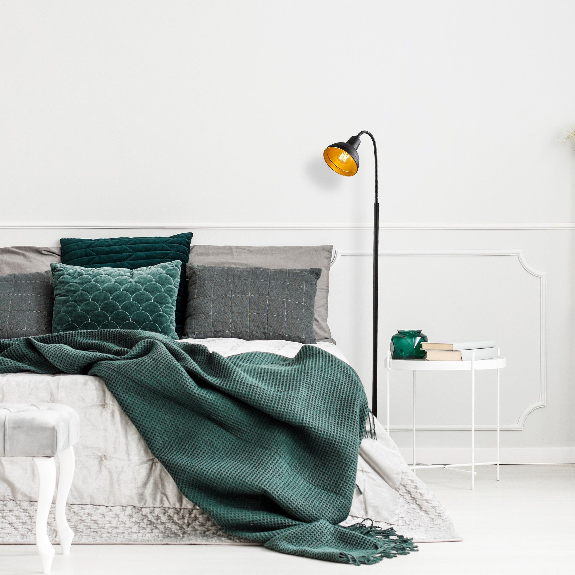 Like golvlampa 8 - Svart/guld