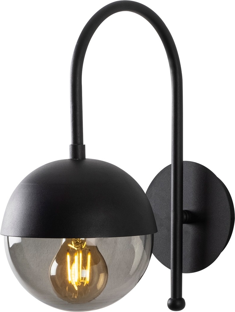 Karsholm wandlamp 3303 - Zwart/fume