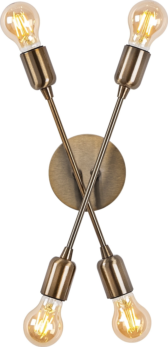 Uitlopende wandlamp 3404 - Vintage