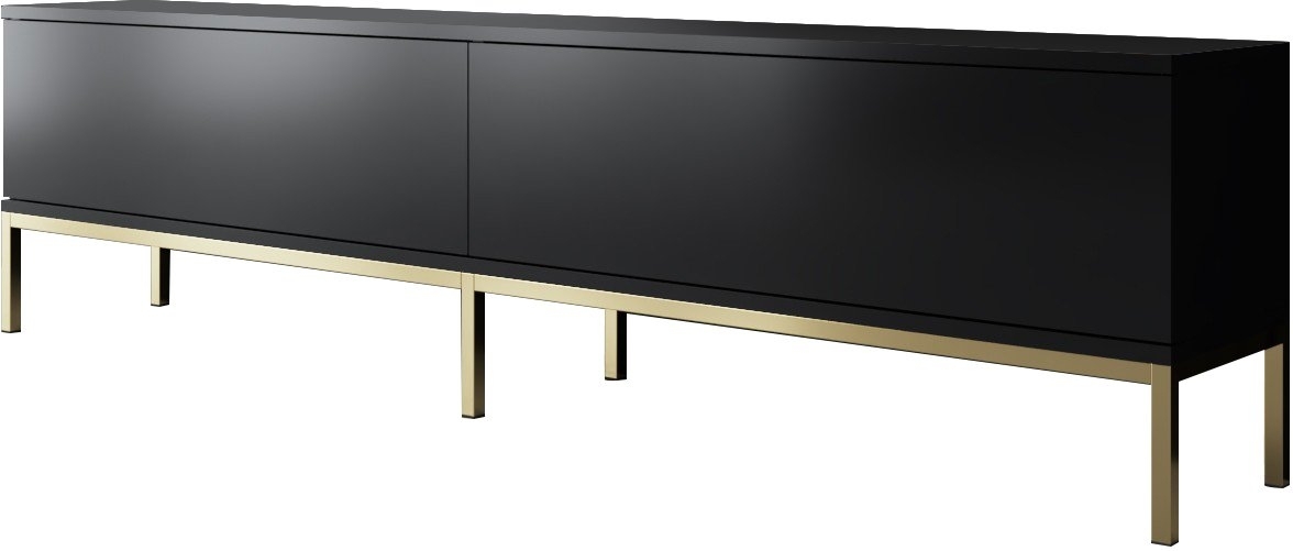 Lord TV-bänk - Svart/guld Lord TV-bänk - Svart/guld