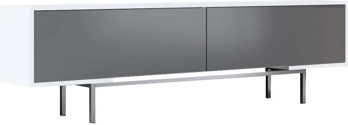 Force TV-bank - Antraciet/wit/zilver