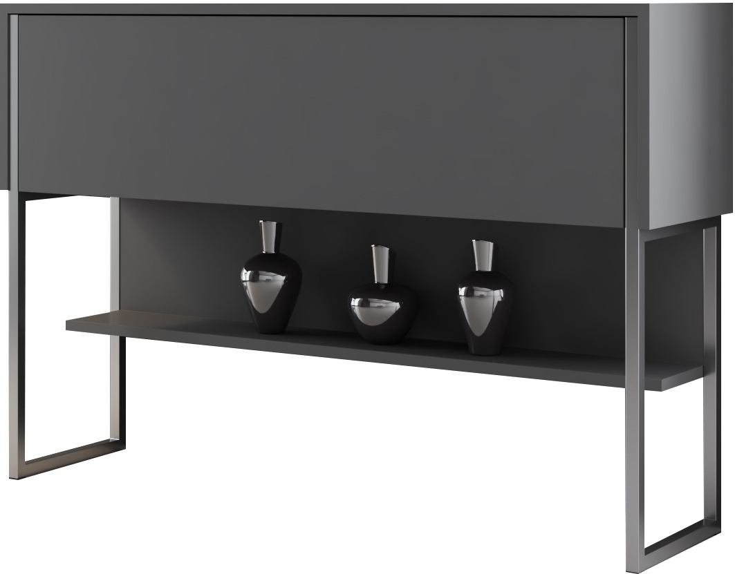 Lux reliëftafel 120 x 30 cm - Antraciet/zilver Lux reliëftafel 120 x 30 cm - Antraciet/zilver
