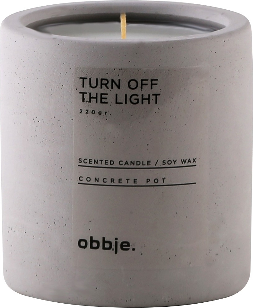 Turn Off The Light geurkaars hoog - Grijs Turn Off The Light geurkaars hoog - Grijs