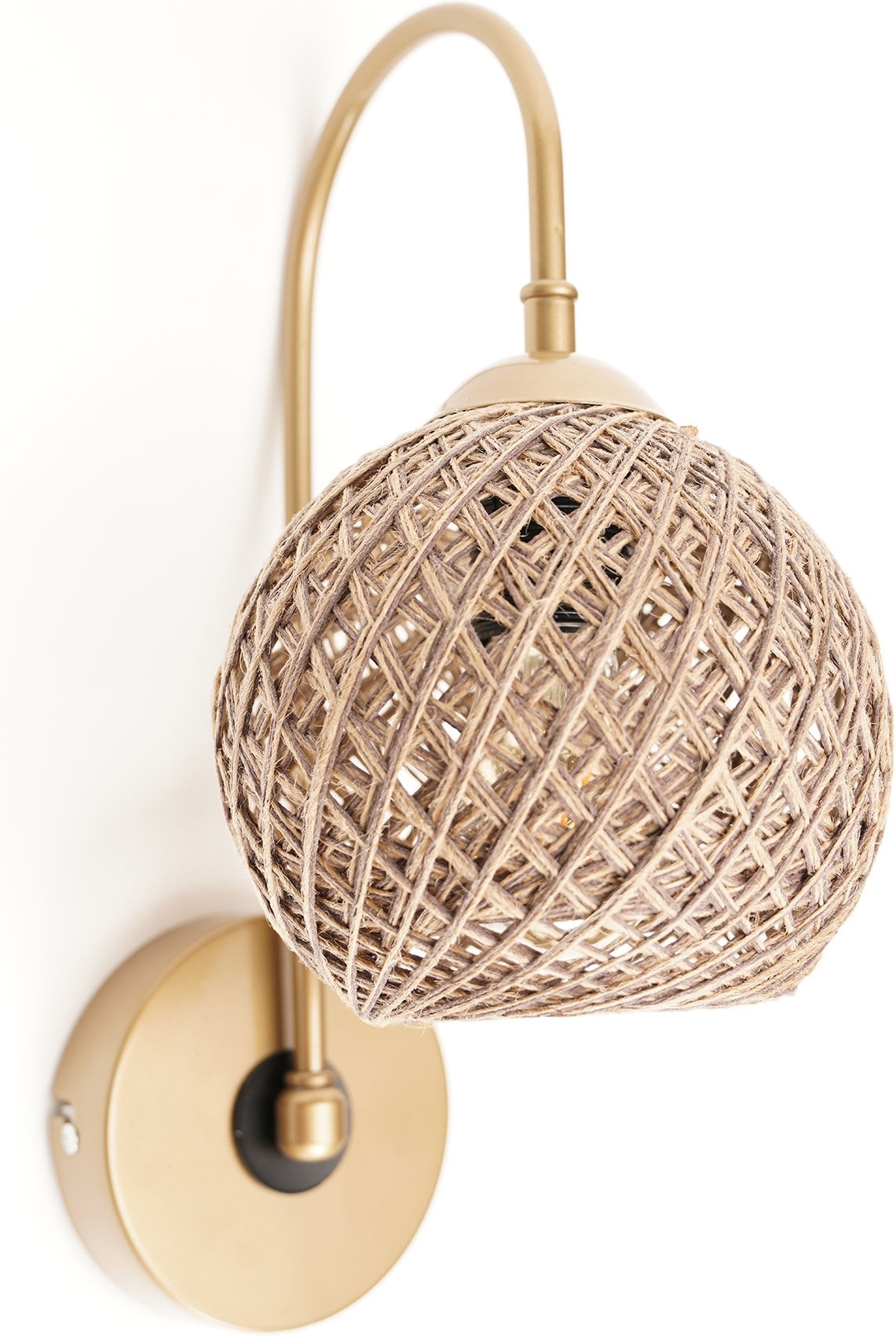 Kordo wandlamp - Bruin