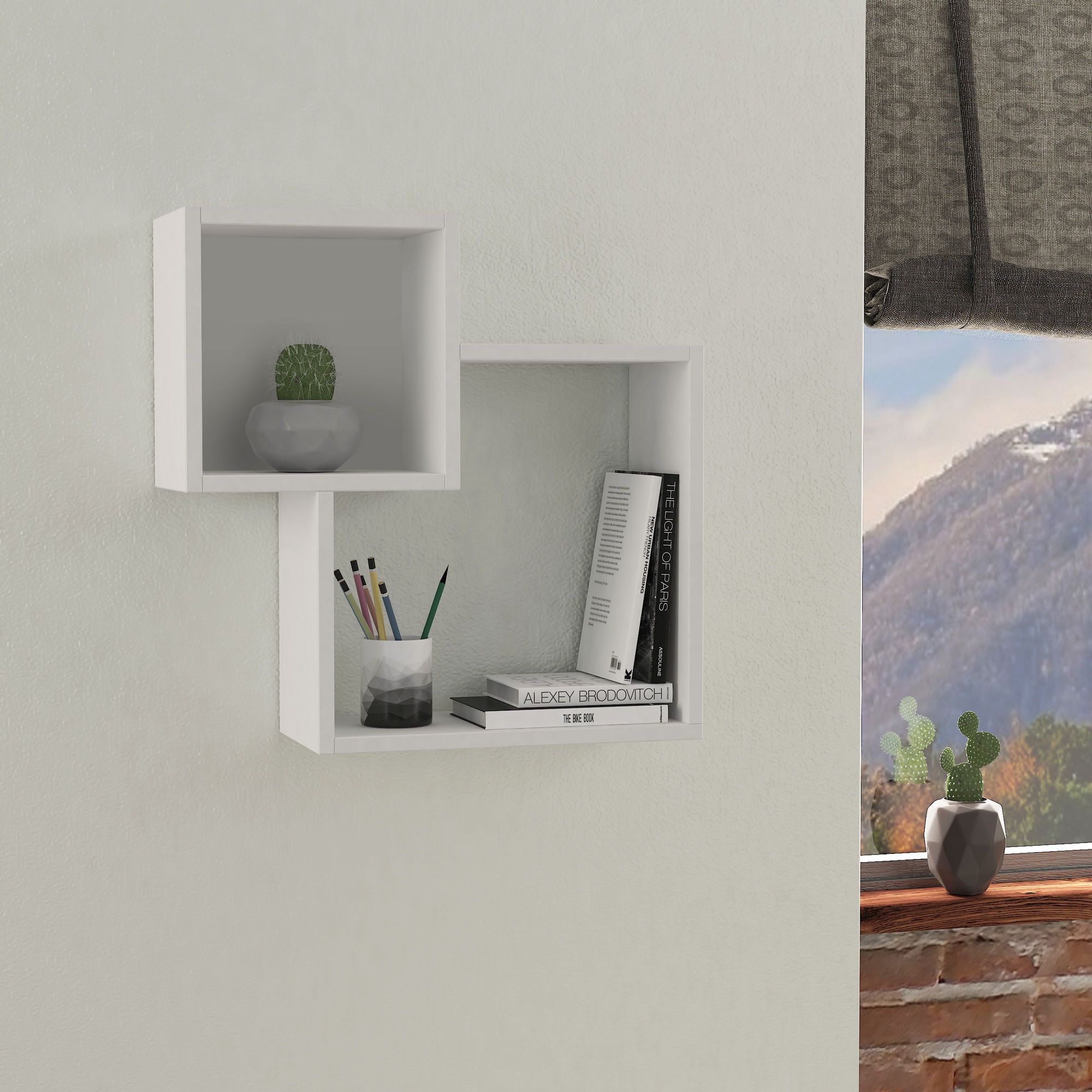 Diamond v�gghylla - Vit