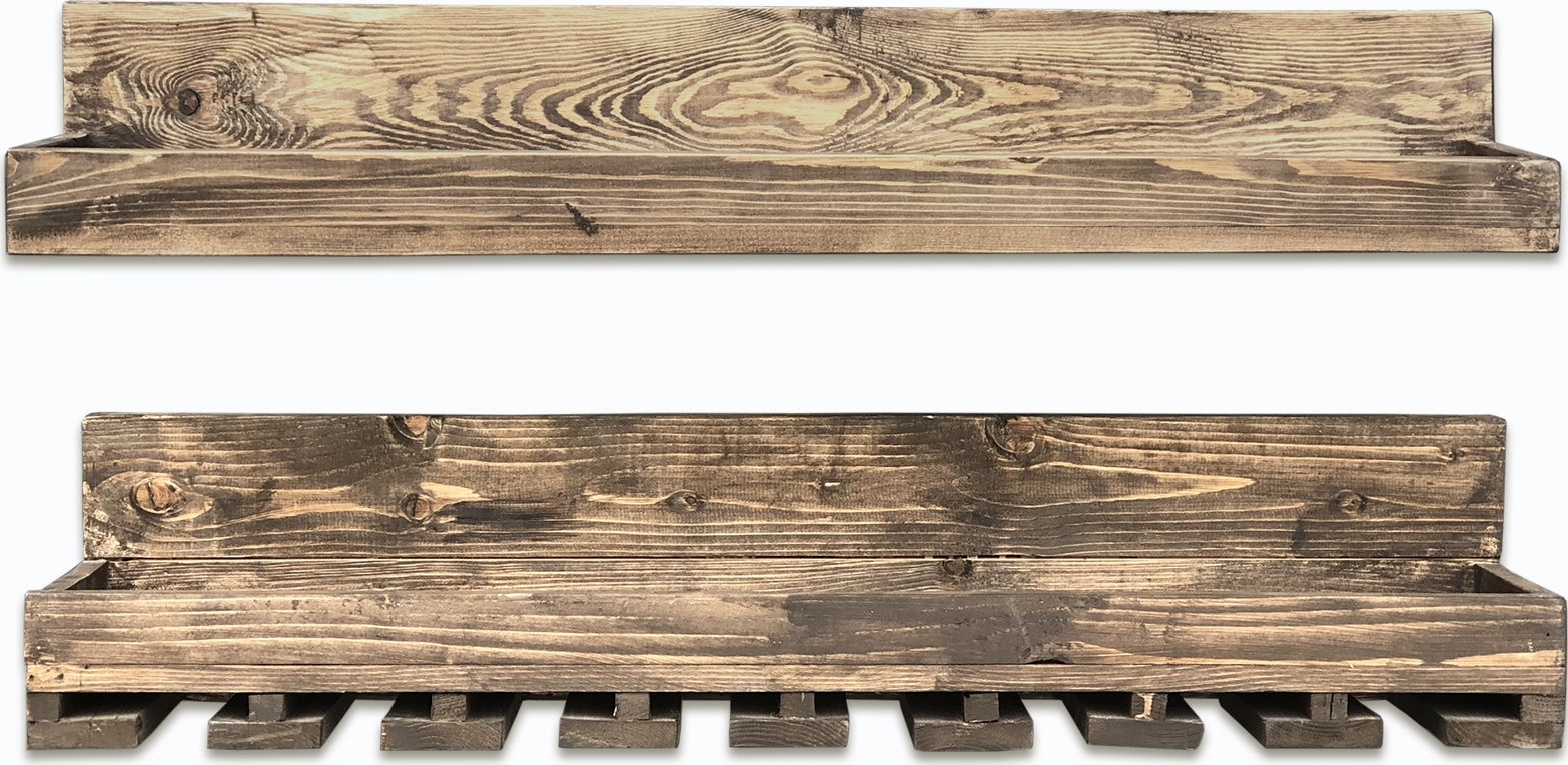 Rafa wandplank 124 - Walnoot