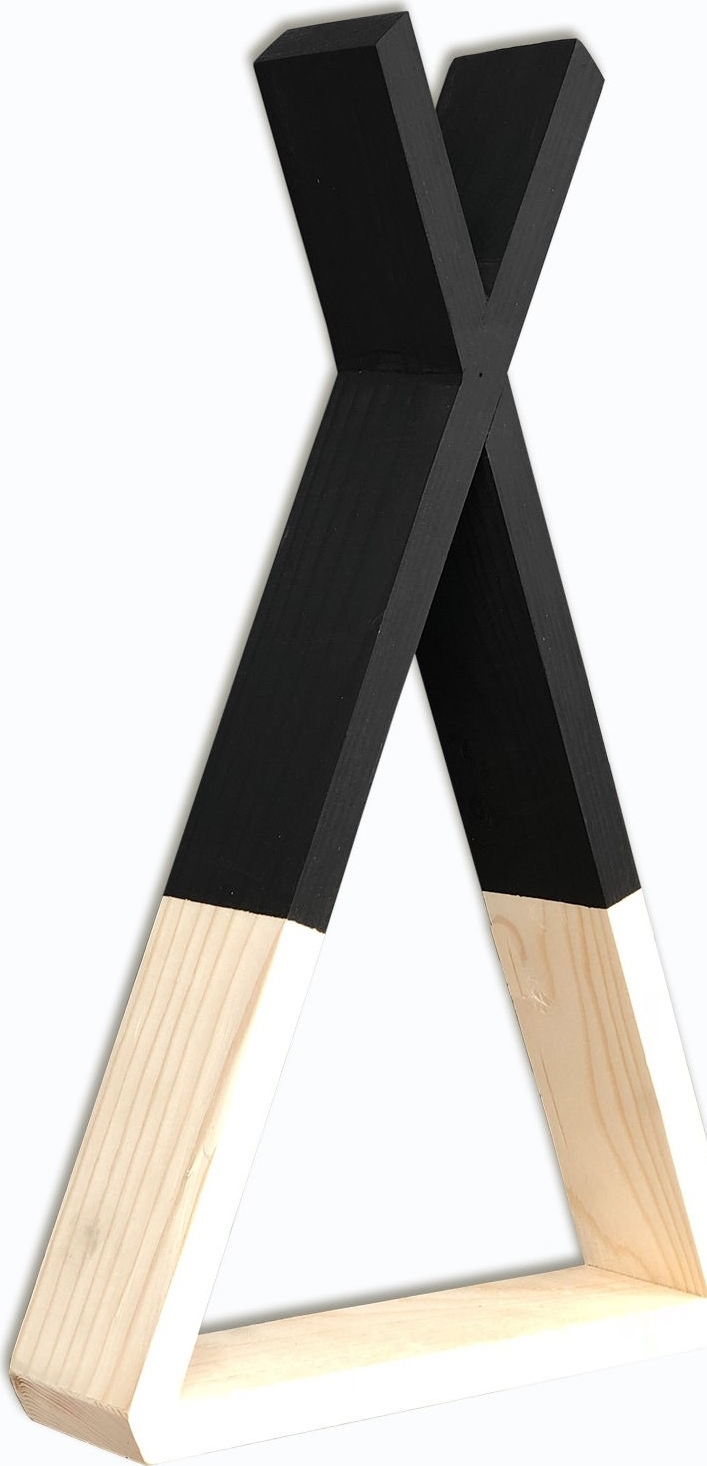 Rafa wandplank 139 - Walnoot/zwart